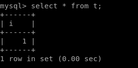 select data