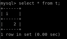select data